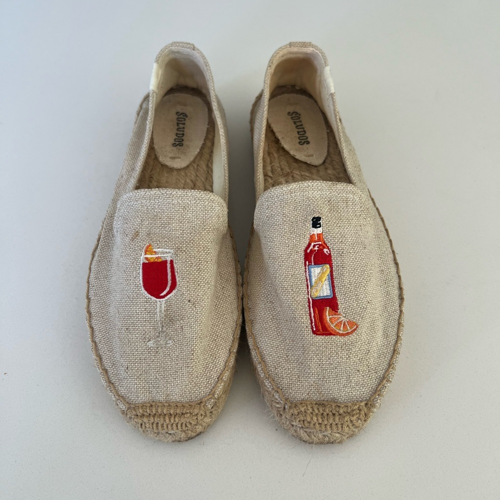 Soludos Sprtz Platform Smoking Espadrille, Size 8.5